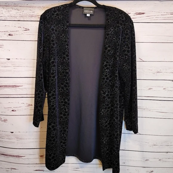 Onyx Nite Vintage Shimmer Cardigan - Picture 5 of 13